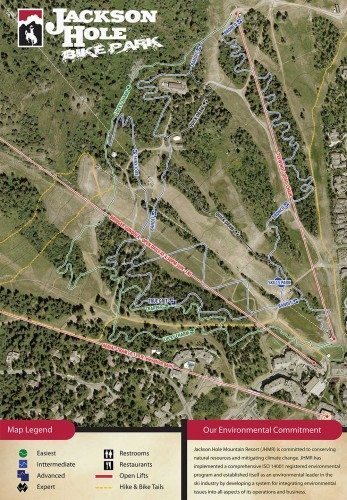 Jackson Hole Bike Park Map